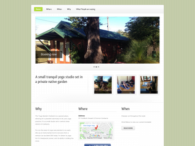 theyogagardencanberra.com snapshot