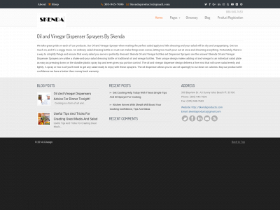 skendaproducts.com snapshot