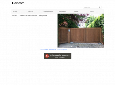 dovicom.be snapshot