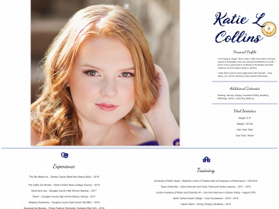 katielcollins.com snapshot