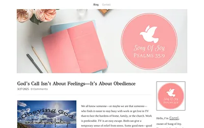 www.songofjoy.net snapshot