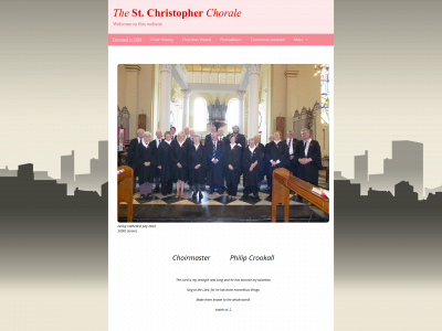 stchristopherchorale.co.uk snapshot