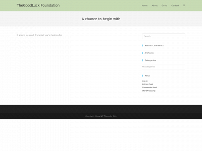 thegoodluck-foundation.org snapshot