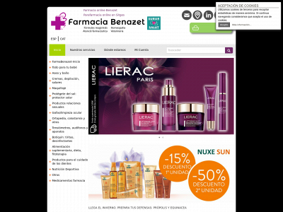 www.farmaciabenazet.com snapshot