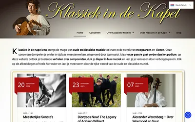 klassiekindekapel.be snapshot