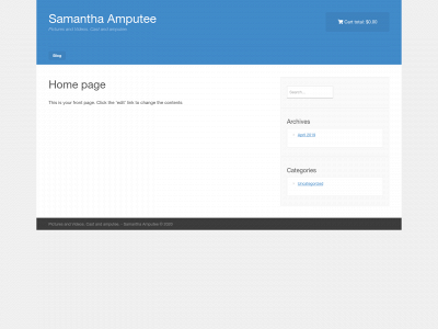 samanthaamputee.com snapshot