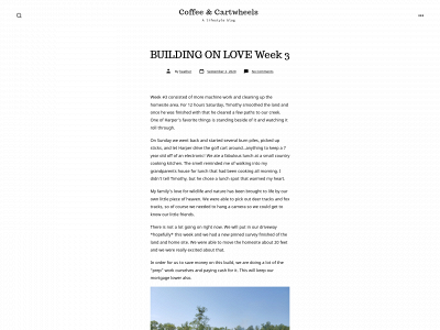 coffeeandcartwheels.com snapshot