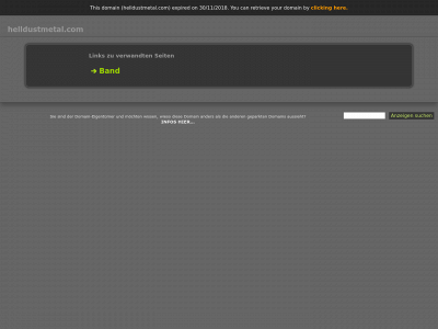 helldustmetal.com snapshot