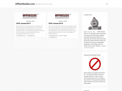 offsecnewbie.com snapshot