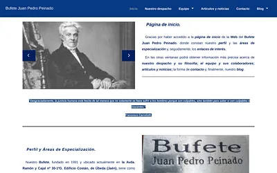 www.bufetejuanpedropeinado.es snapshot