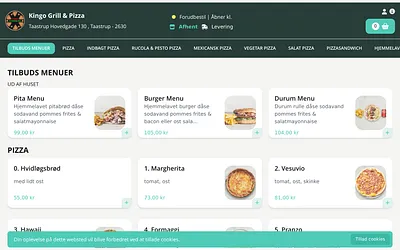 kingopizza.dk snapshot