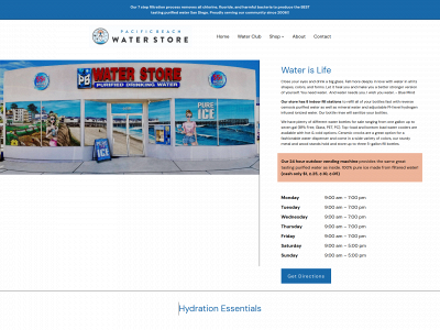 pbwaterstore.com snapshot