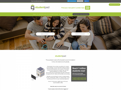 www.studentpad.co.uk snapshot