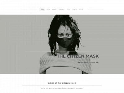 www.thecitizenmask.com snapshot
