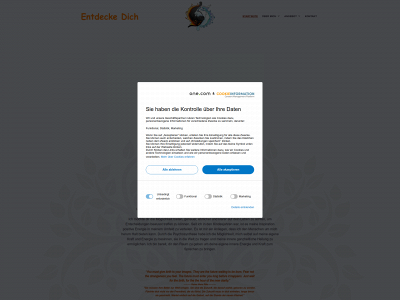 entdeckedich.life snapshot