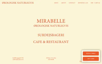 mirabelle-spiseria.dk snapshot