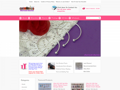 charmed-charms.co.uk snapshot