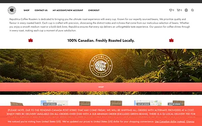 republicaroasters.com snapshot