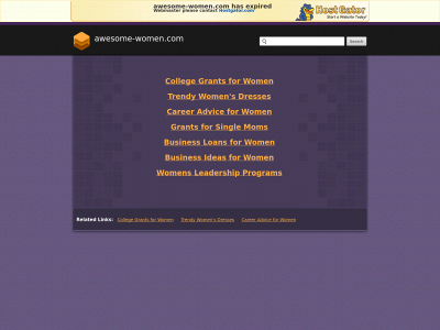 awesome-women.com snapshot