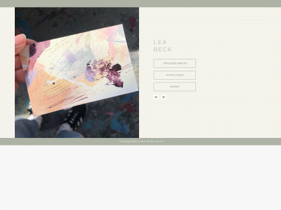 lea-beck.com snapshot