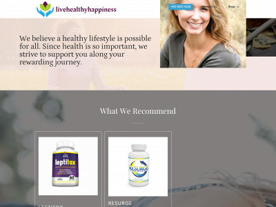 livehealthyhappiness.com snapshot