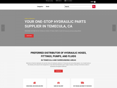ranchohydraulics.com snapshot