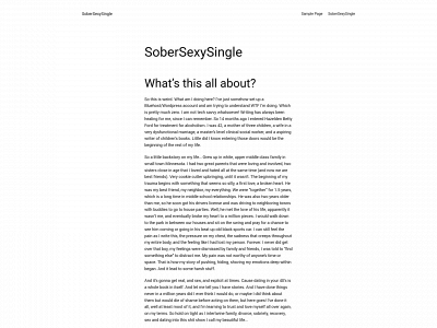 sobersexysingle.com snapshot