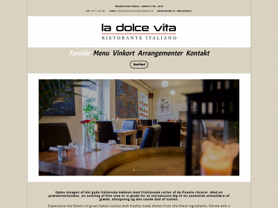 ladolcevita-restaurant.dk snapshot