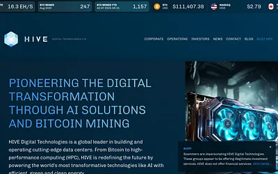 hivedigitaltechnologies.net snapshot