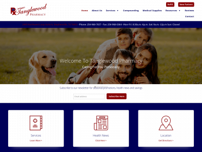 tanglewoodpharmacy.com snapshot