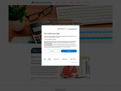delmaraccounting.com snapshot