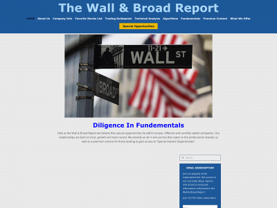 wallandbroad.com snapshot