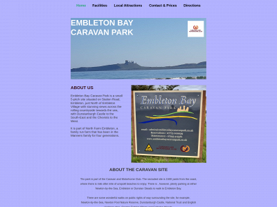 embletonbaycaravanpark.co.uk snapshot