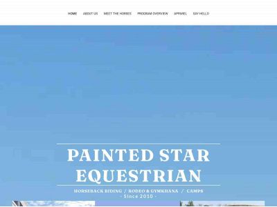 paintedstarequestrian.com snapshot