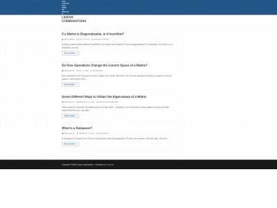 linearalgebraacademy.com snapshot