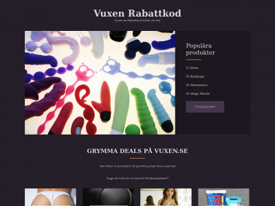 vuxenrabattkod.se snapshot