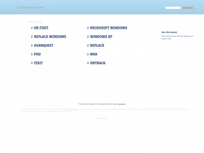 fixitprofessor.com snapshot