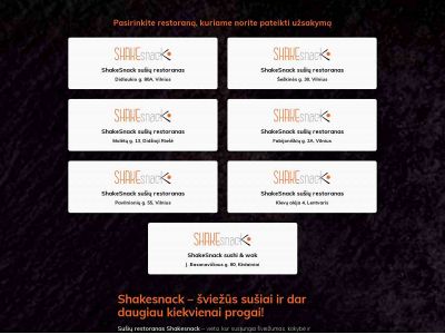 shakesnack.lt snapshot
