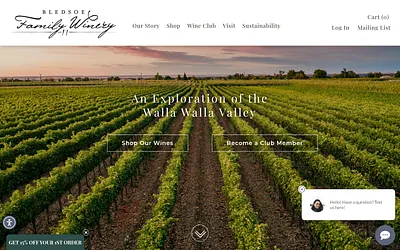 bledsoefamilywinery.com snapshot