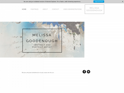 melissagoodenough.com snapshot