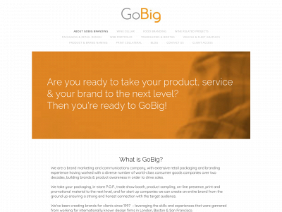 www.gobigbranding.com snapshot