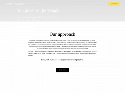 completepeace.net snapshot
