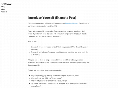 self-loves.com snapshot