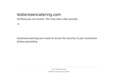 leslierosencatering.com snapshot