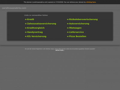 carolinasanabria.com snapshot