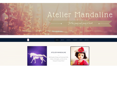 www.ateliermandaline.com snapshot