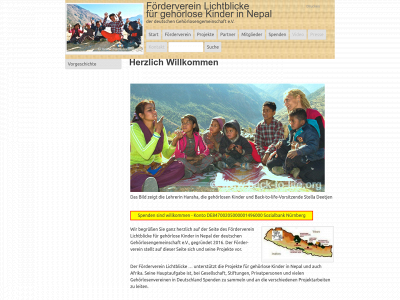 lichtblicke-fuer-gehoerlose-nepalkinder.de snapshot