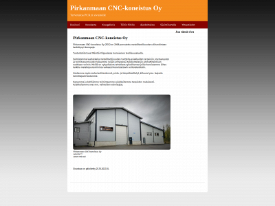 pirkanmaancnc.fi snapshot