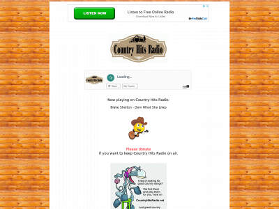 countryhitsradio.net snapshot