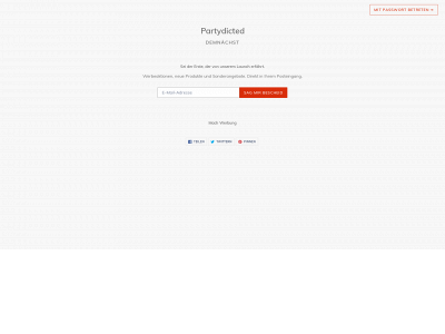partydicted.de snapshot